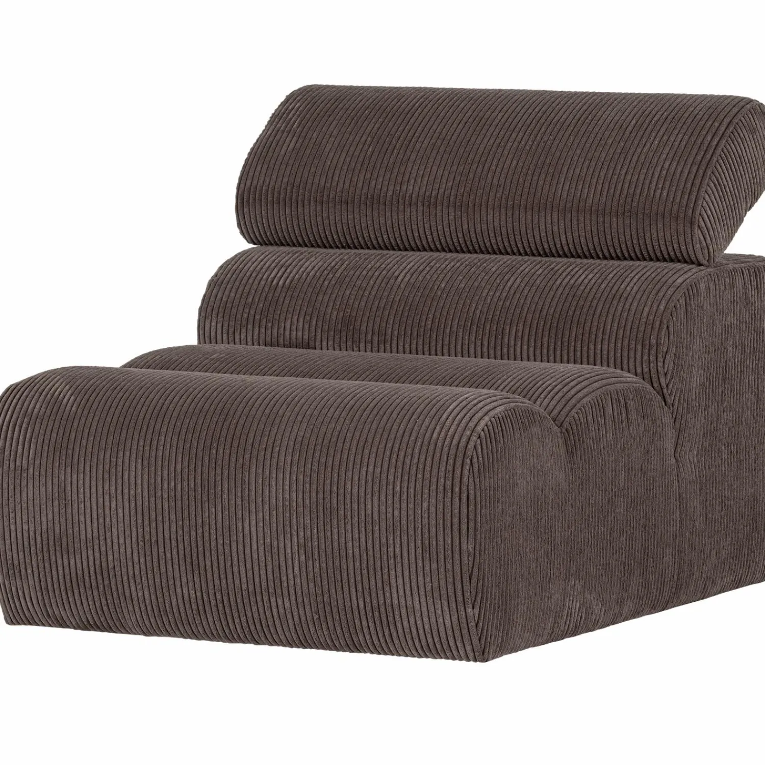 Best WOOOD Novi 1-zits element ribstof grijsbruin Grijs/bruin