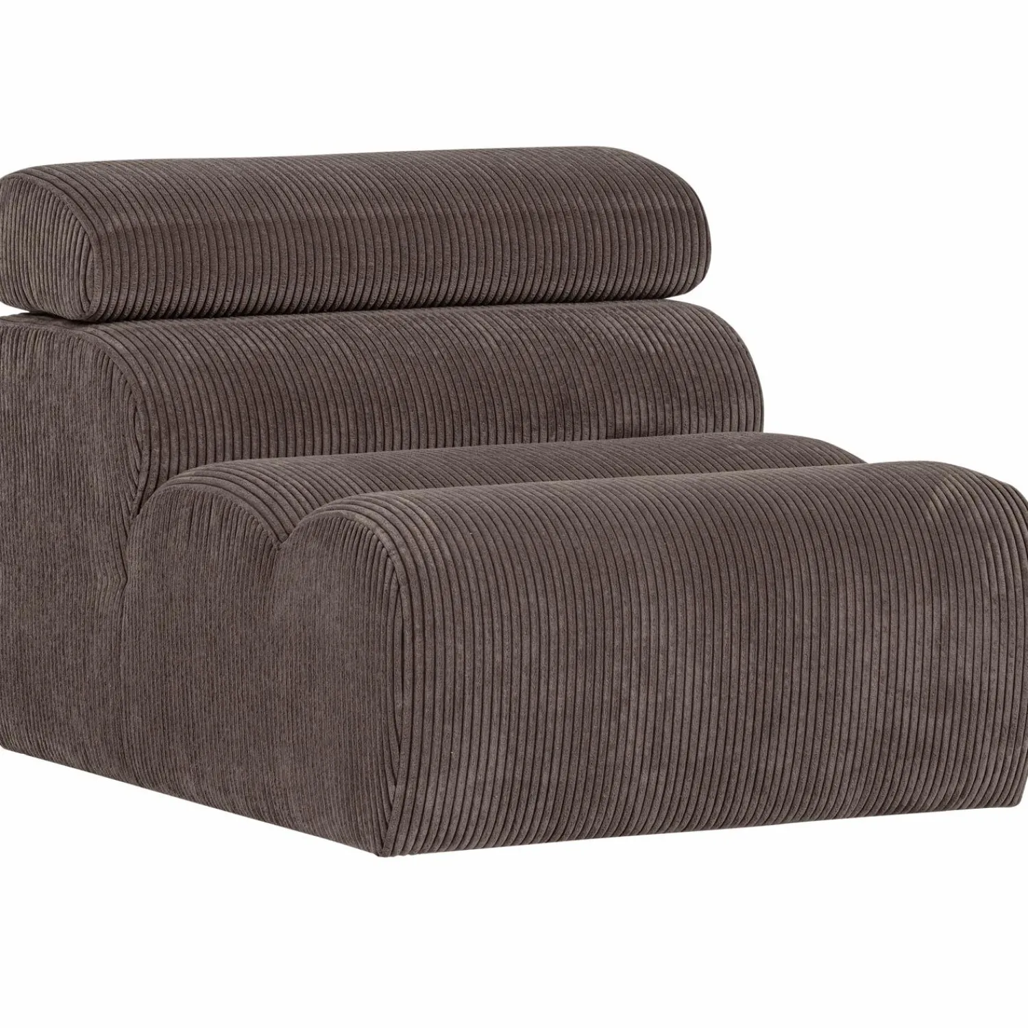 Best WOOOD Novi 1-zits element ribstof grijsbruin Grijs/bruin