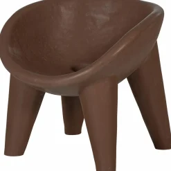 Clearance WOOOD Orio tuin loungestoel vezelversterkte polymeer rood/bruin