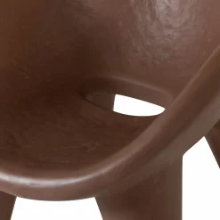 Clearance WOOOD Orio tuin loungestoel vezelversterkte polymeer rood/bruin