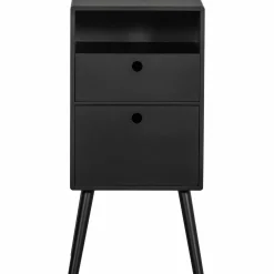 Sale WOOOD Ozzy nachtkastje hoog hout zwart