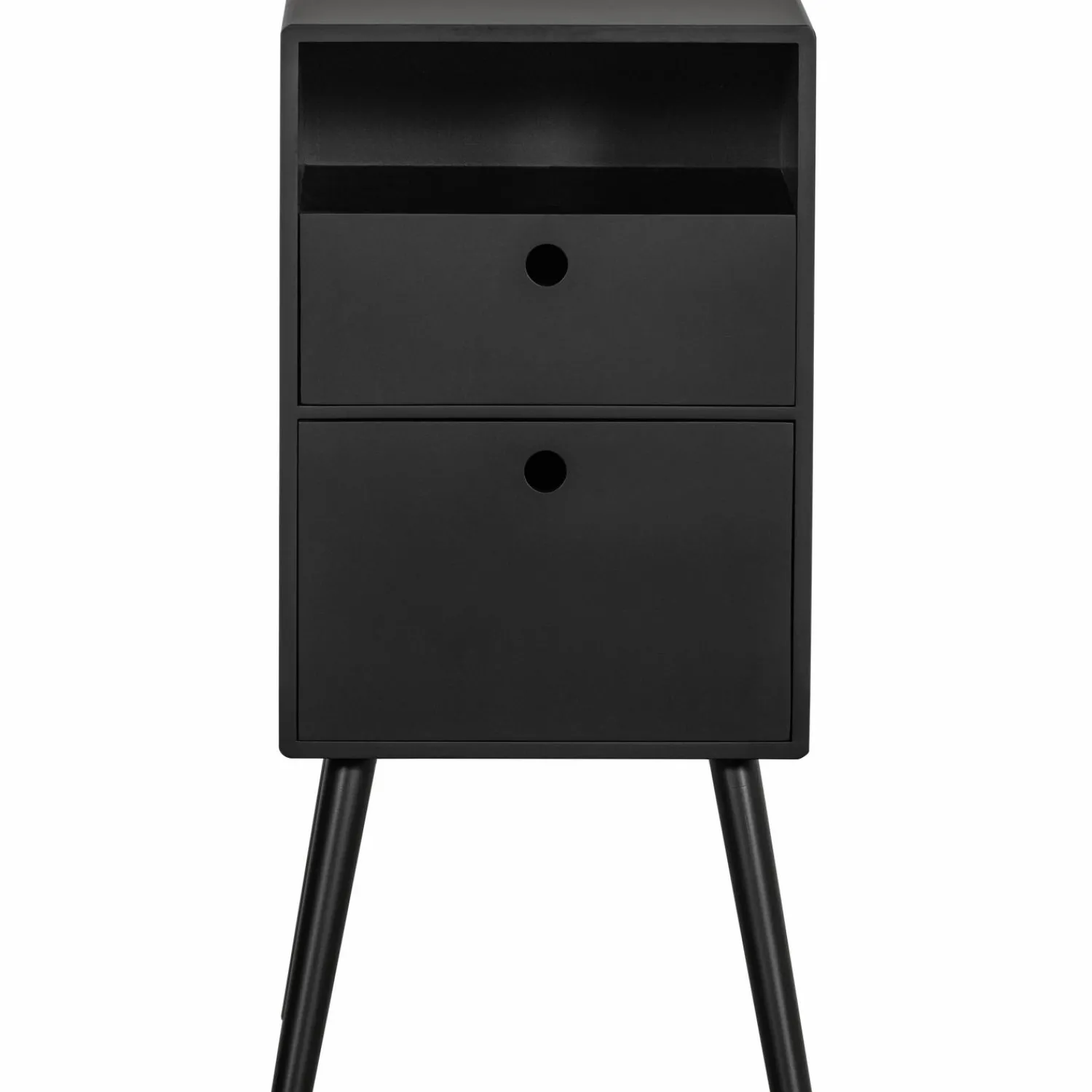 Sale WOOOD Ozzy nachtkastje hoog hout zwart