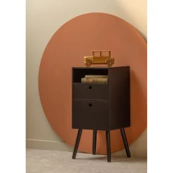 Sale WOOOD Ozzy nachtkastje hoog hout zwart