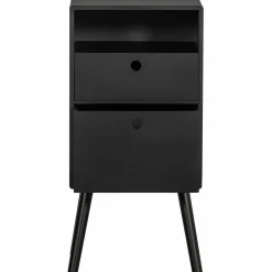 Sale WOOOD Ozzy nachtkastje hoog hout zwart