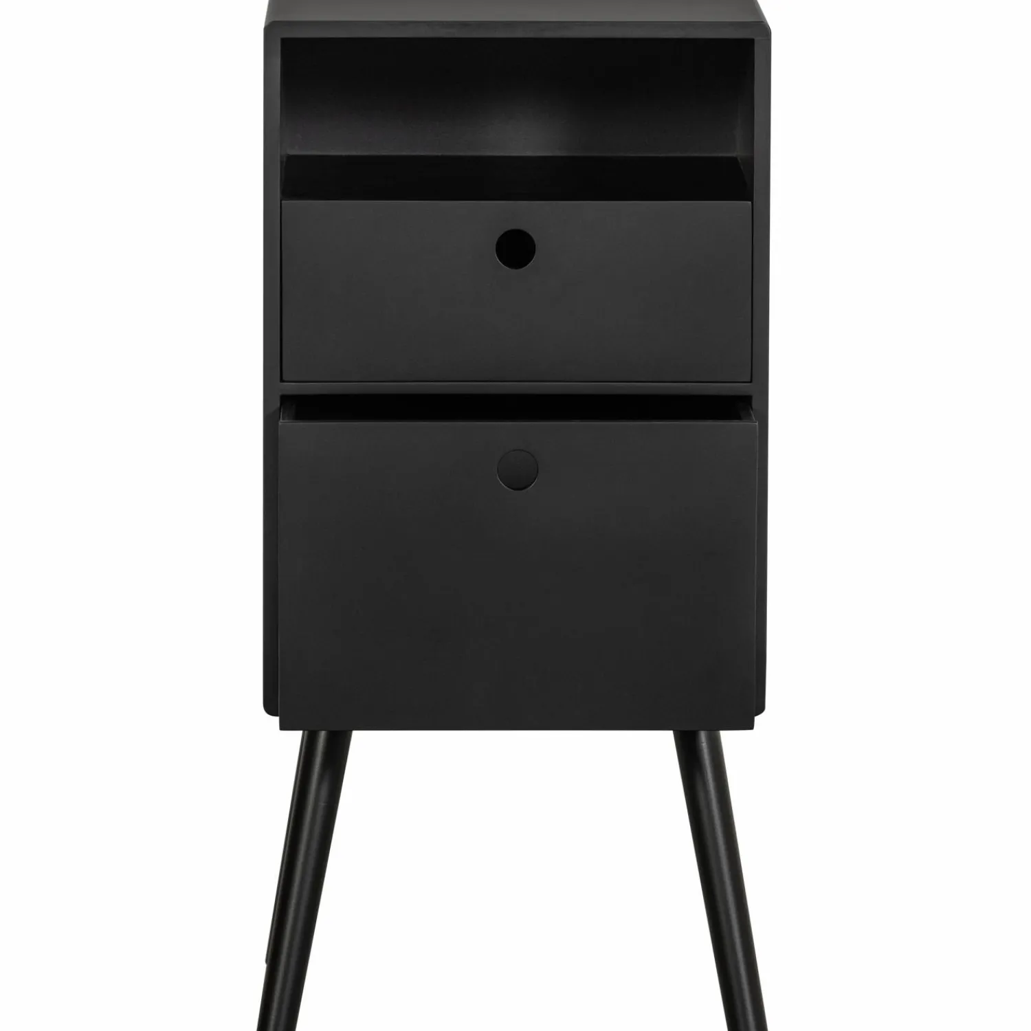 Sale WOOOD Ozzy nachtkastje hoog hout zwart