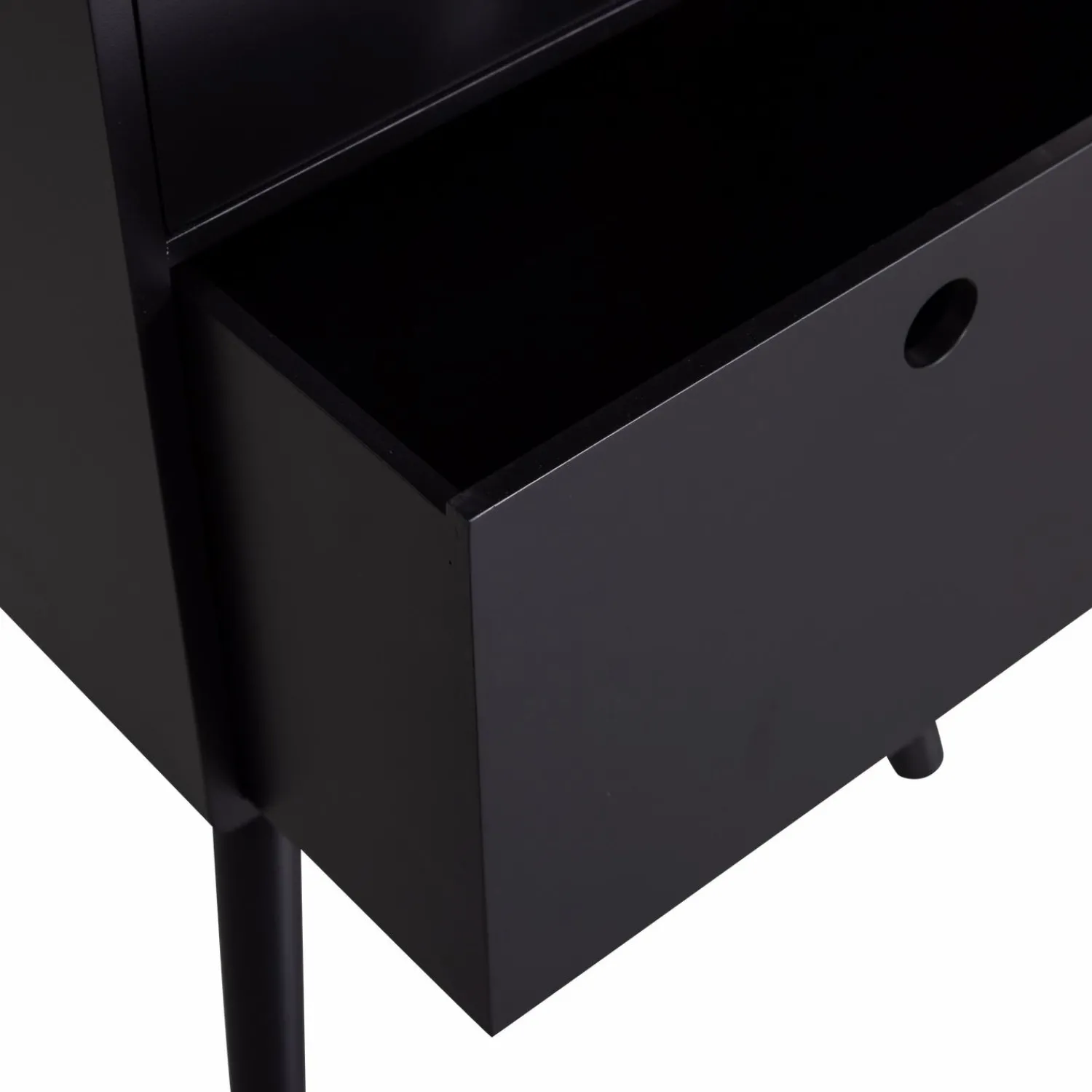 Sale WOOOD Ozzy nachtkastje hoog hout zwart