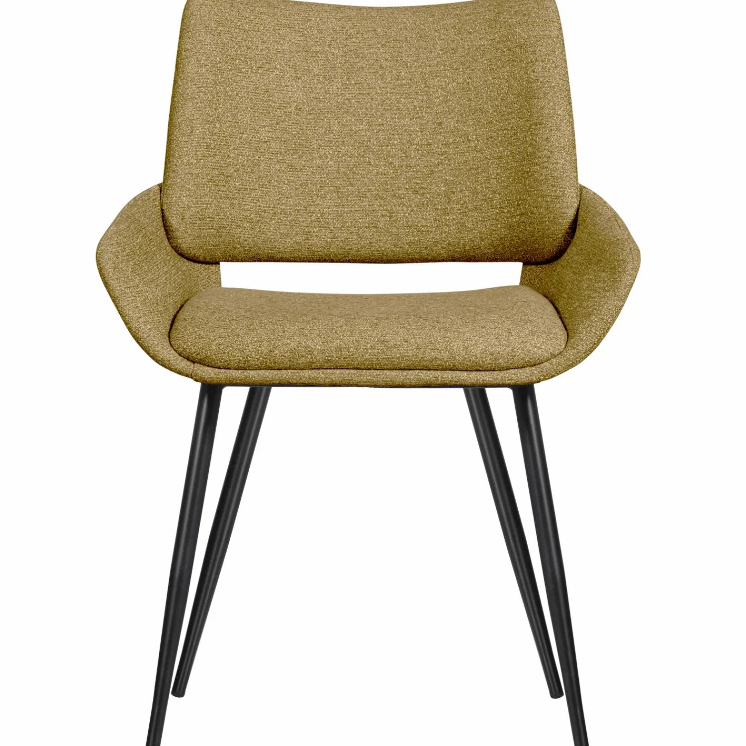 New WOOOD Parade eetkamerstoel melange stof Mosterd