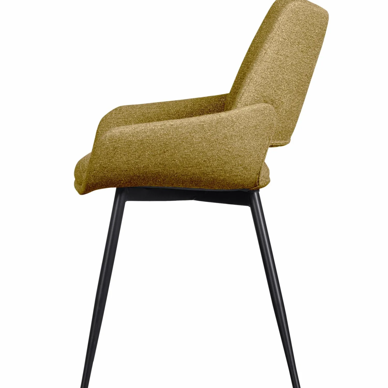 New WOOOD Parade eetkamerstoel melange stof Mosterd