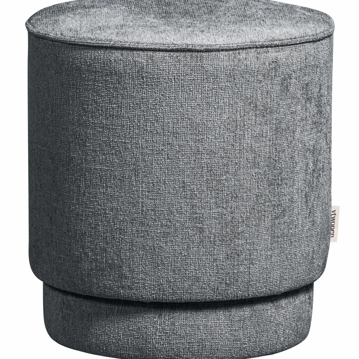 Hot WOOOD Pearl poef Denim melange