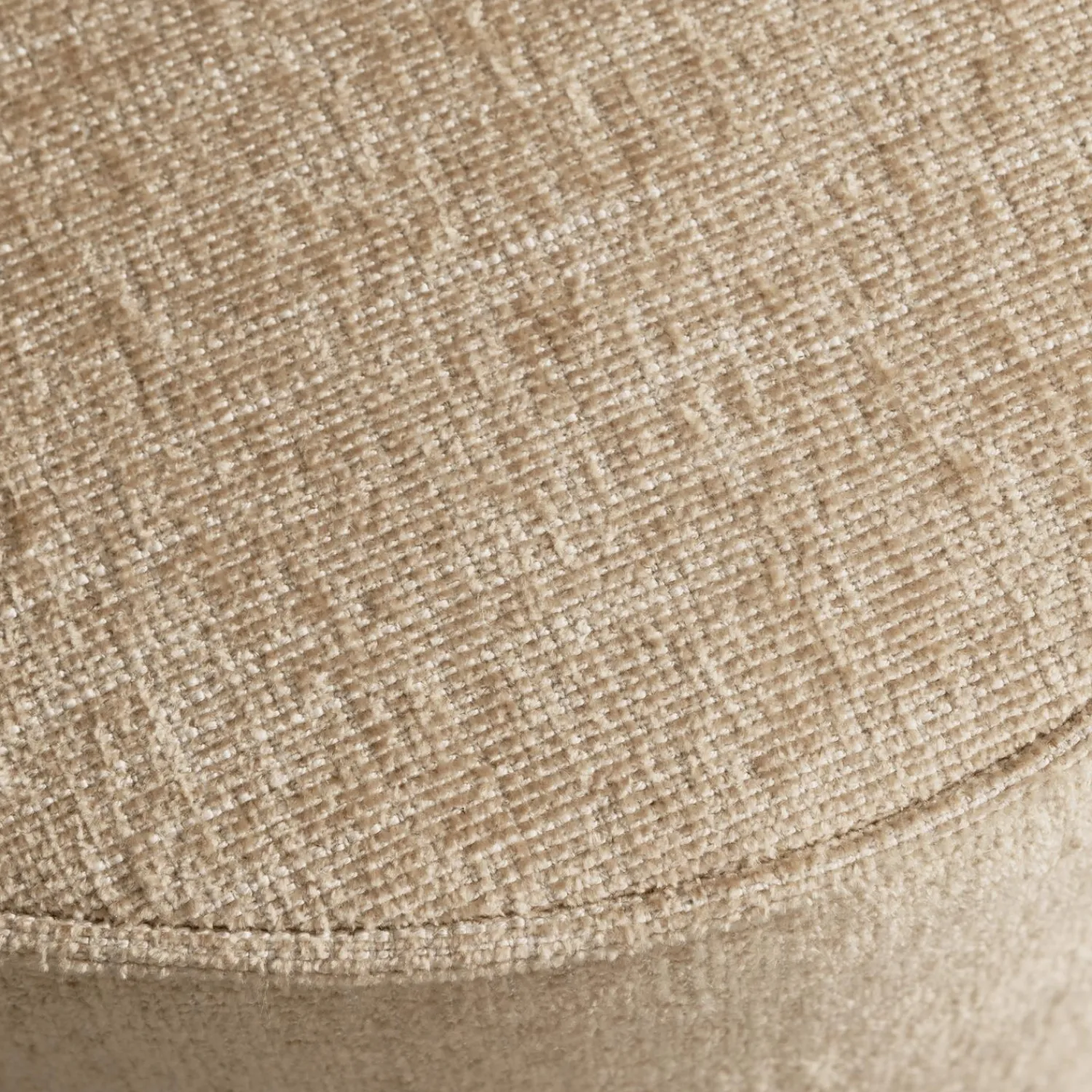 WOOOD Pearl poef Naturel melange