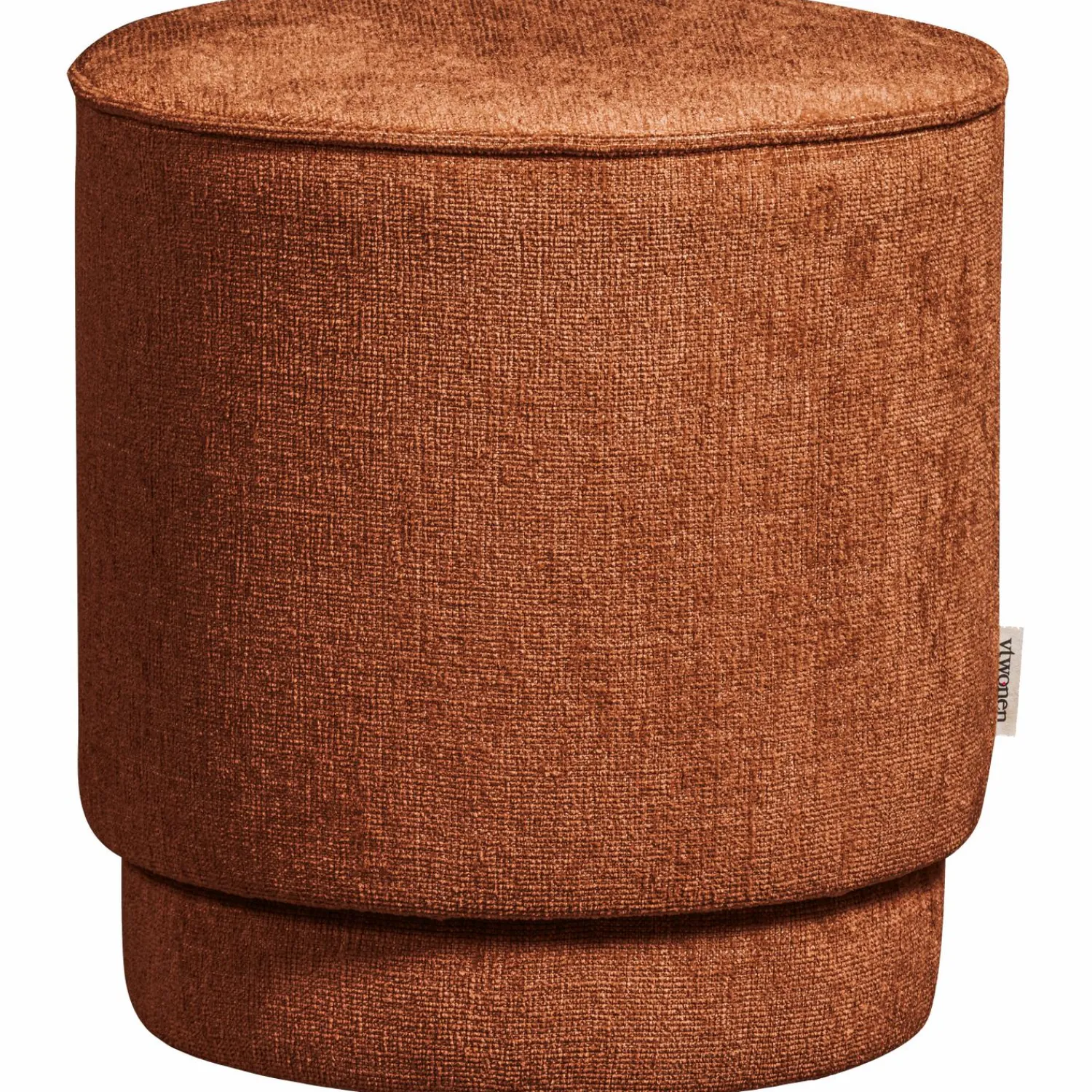 New WOOOD Pearl poef Roest melange