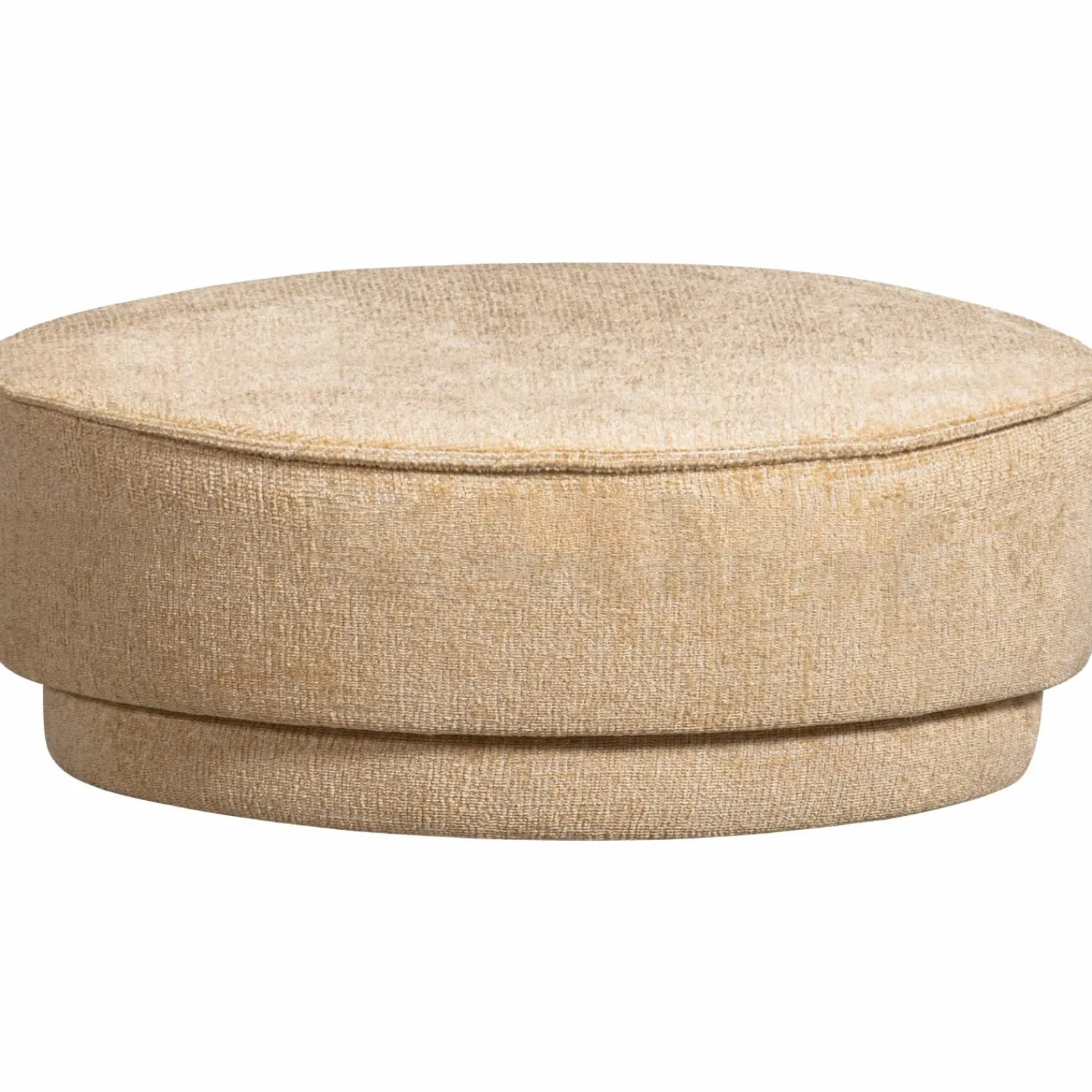 Best WOOOD Pearl XL poef butter melange Boter melange