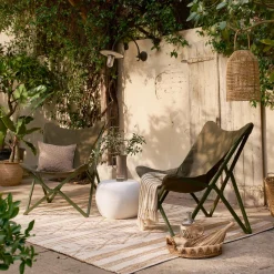 WOOOD Pebble bijzettafel betonlook 35xø50 Wit