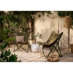 WOOOD Pebble bijzettafel betonlook 35xø50 Wit