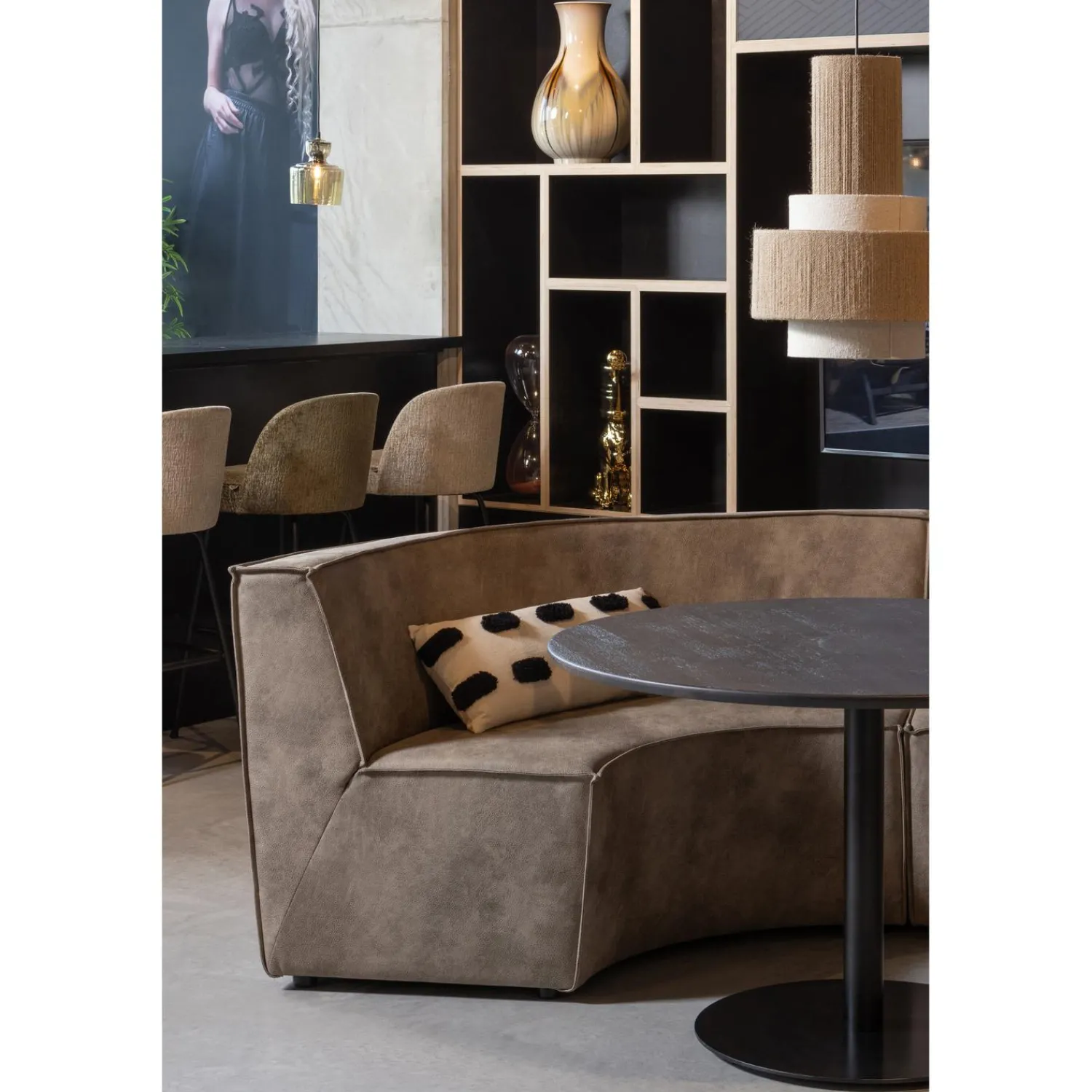 Online WOOOD Pelle hanglamp touw naturel