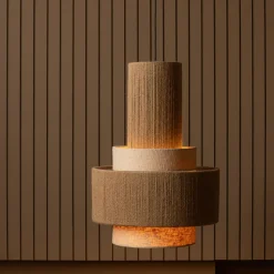 Online WOOOD Pelle hanglamp touw naturel