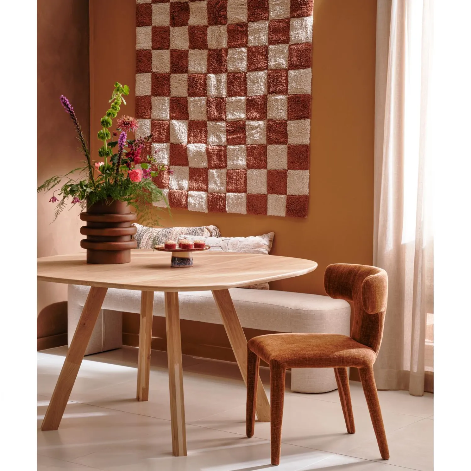 Best WOOOD Permit eetkamerstoel Kaneel