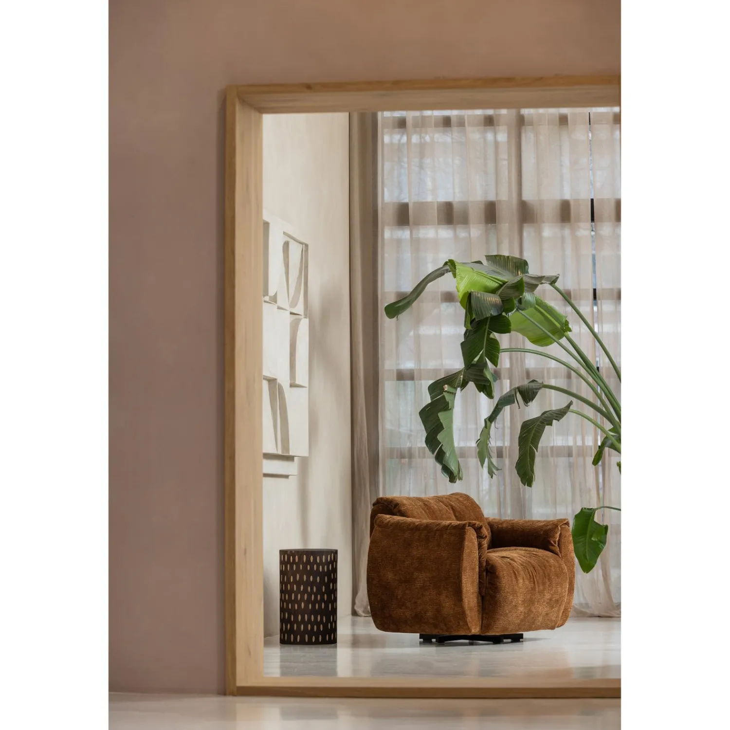 Best WOOOD Perry kruk hout donkerbruin