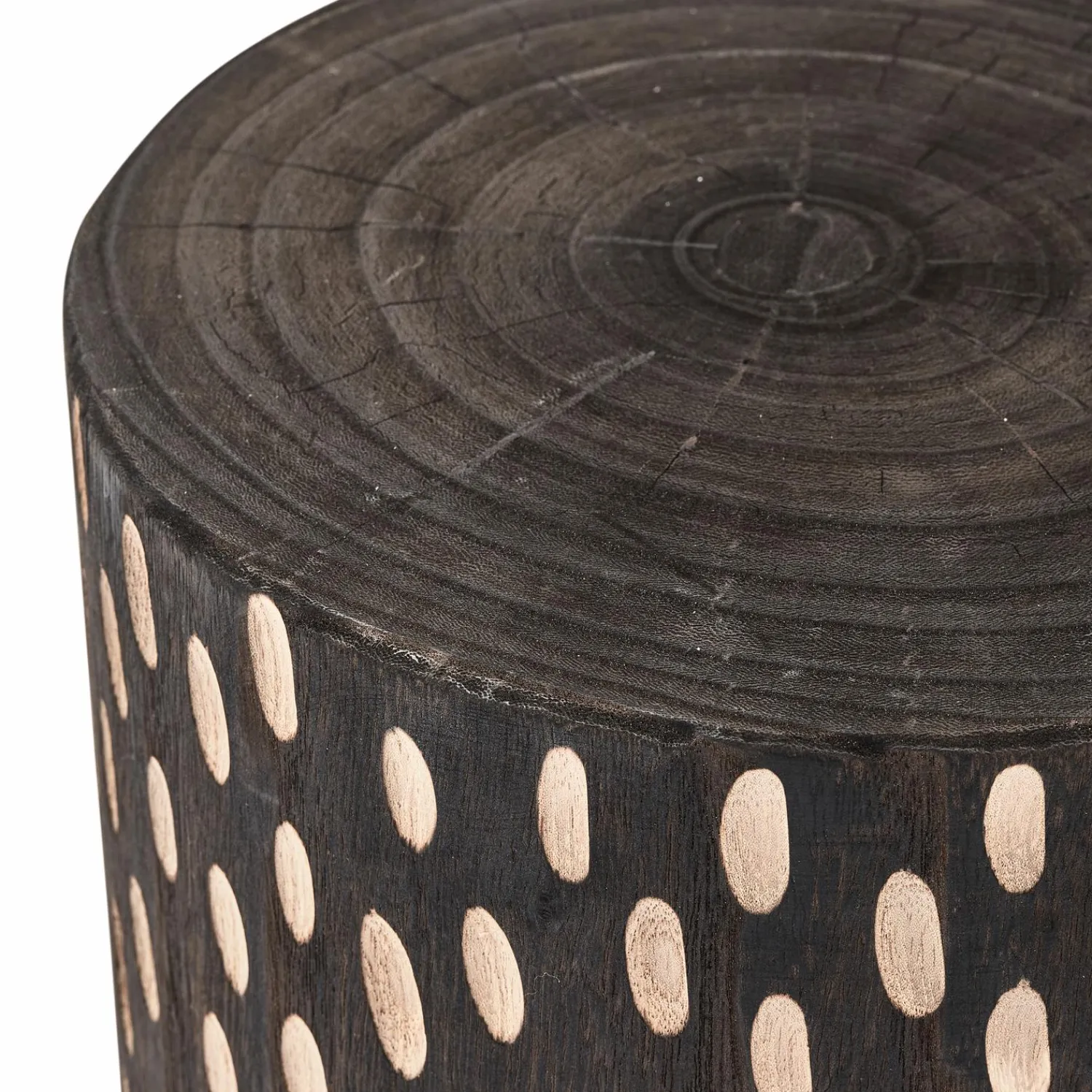 Best WOOOD Perry kruk hout donkerbruin