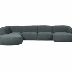 Hot WOOOD Polly bank U-vorm links Blauw/groen