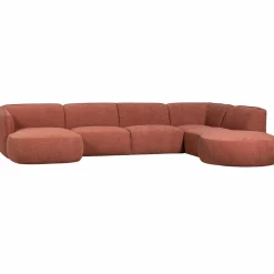 Online WOOOD Polly bank U-vorm rechts Roze