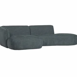 Best WOOOD Polly chaise longue links Blauw/groen