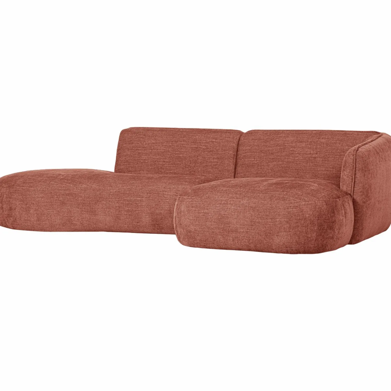 Best WOOOD Polly chaise longue rechts Roze