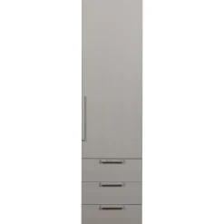 Discount WOOOD Rens 1-deurs legkast greep lang noten/pebble grey