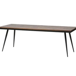 Online WOOOD Rhombic eettafel 220x90 cm hout/metaal