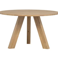 Clearance WOOOD Rhonda eettafel ø129 cm eiken naturel Naturel mat