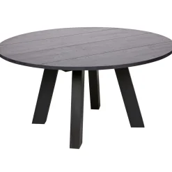 New WOOOD Rhonda XL eettafel ø150 cm eiken Blacknight