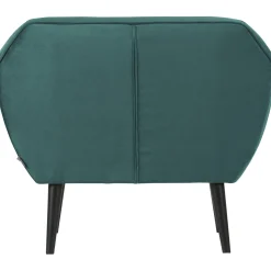 Clearance WOOOD Rocco fauteuil velvet Groenblauw