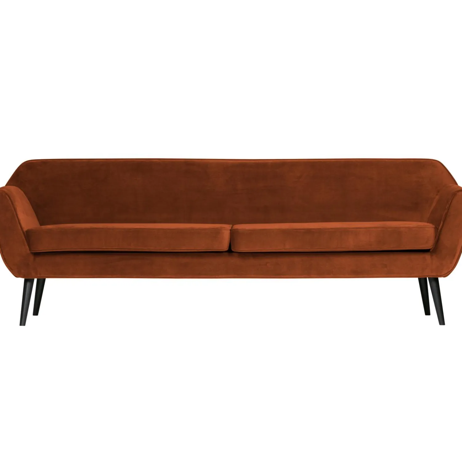 Outlet WOOOD Rocco xl bank 230 cm velvet Roest