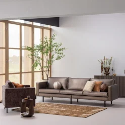 Best WOOOD Rodeo bal kussen klein metallic Naturel