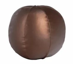 Clearance WOOOD Rodeo bal kussen klein metallic Warm bruin