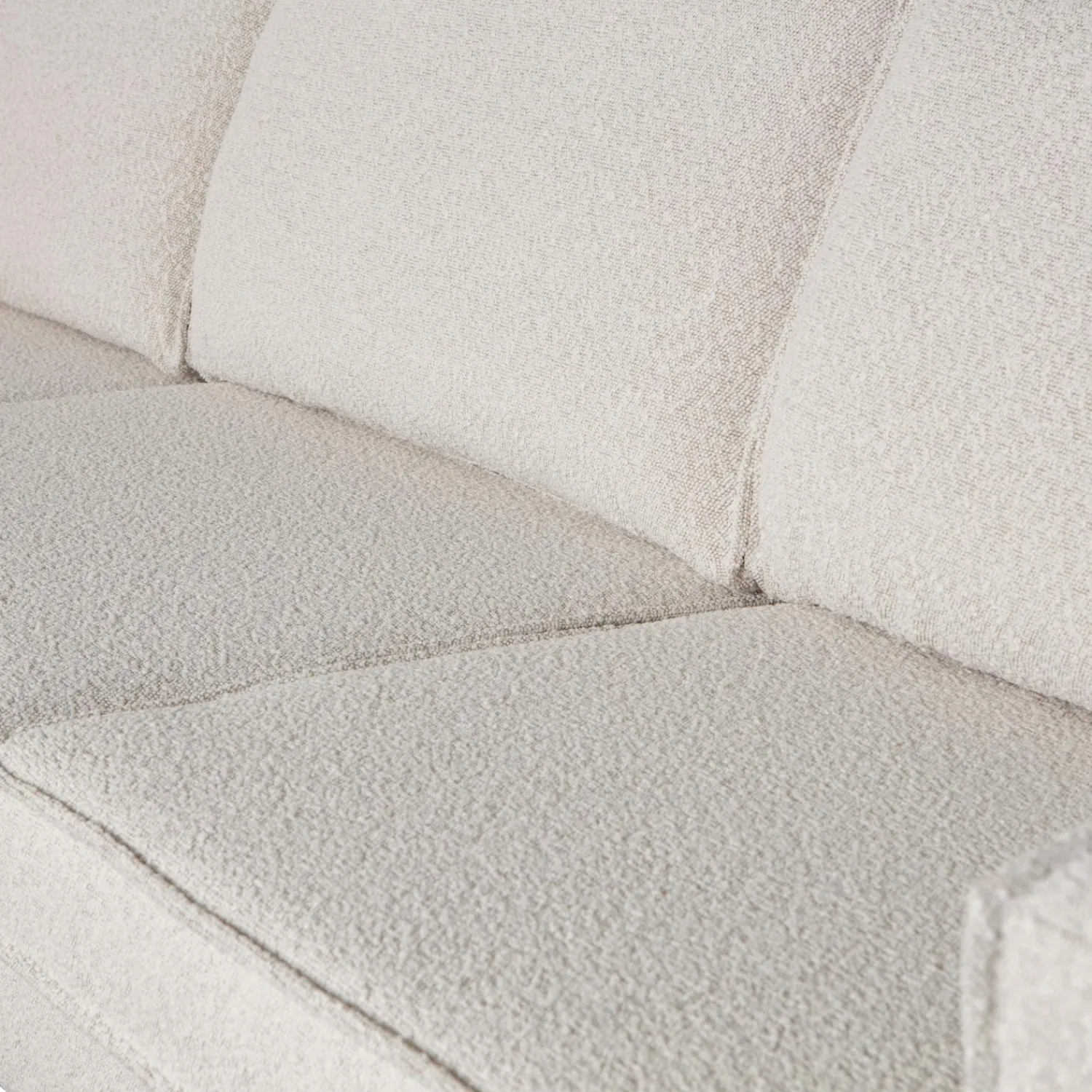 Best WOOOD Rodeo bank 3-zits bouclé Naturel