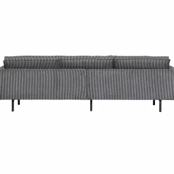 WOOOD Rodeo bank 3-zits streep zwart/grijs