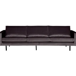 Online WOOOD Rodeo bank 3-zits velvet Antraciet