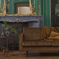 New WOOOD Rodeo bank 3-zits velvet Honinggeel