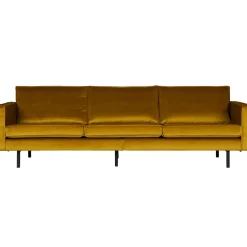 Clearance WOOOD Rodeo bank 3-zits velvet Oker