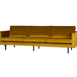 Clearance WOOOD Rodeo bank 3-zits velvet Oker
