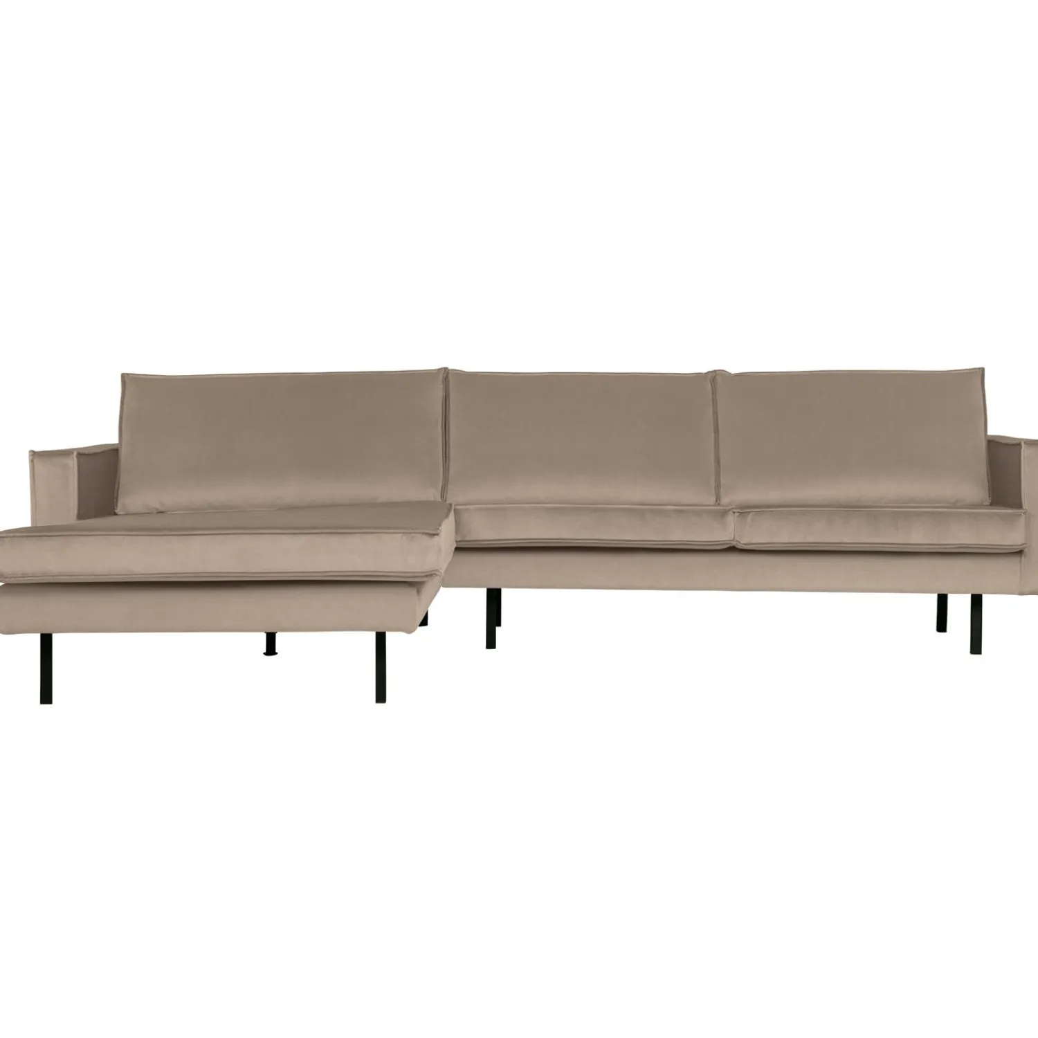 Outlet WOOOD Rodeo chaise longue links velvet Khaki