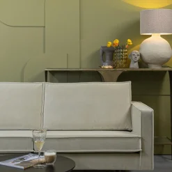 Best WOOOD Rodeo chaise longue links velvet Pistache