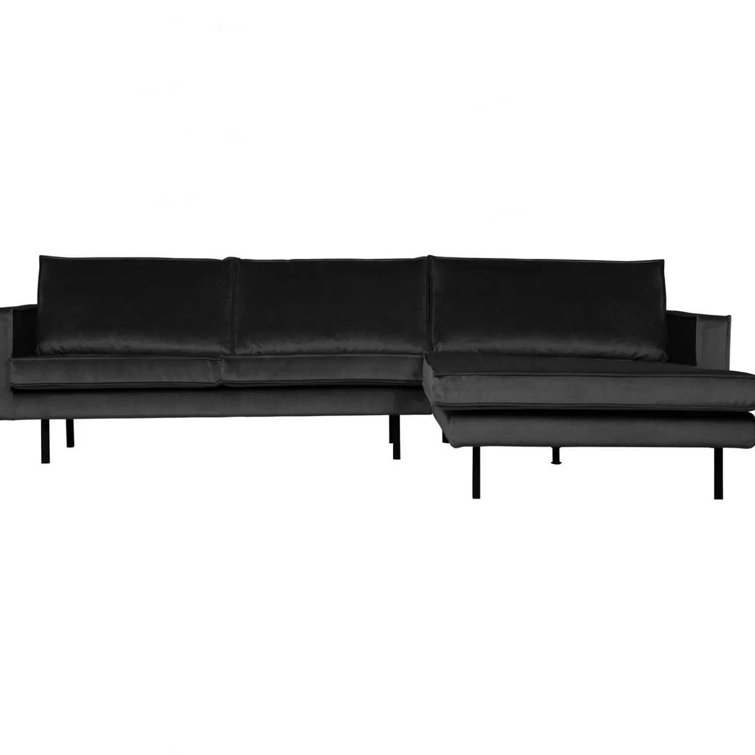 Hot WOOOD Rodeo chaise longue rechts velvet Antraciet
