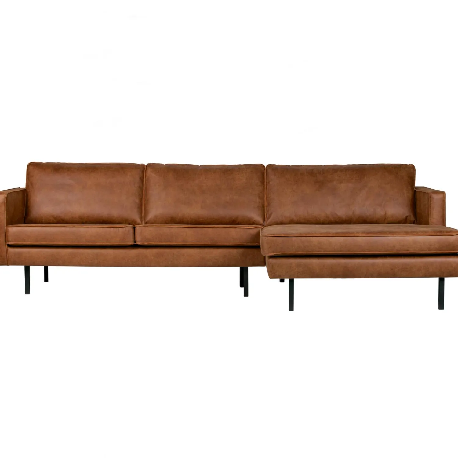 Best WOOOD Rodeo chaise longue rechts ecoleer Cognac