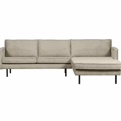 Discount WOOOD Rodeo chaise longue rechts structure velvet Wheatfield