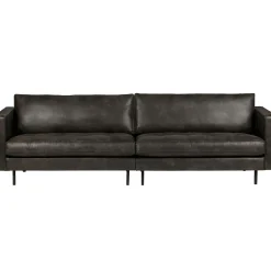 Discount WOOOD Rodeo classic bank 3-zits ecoleer Zwart