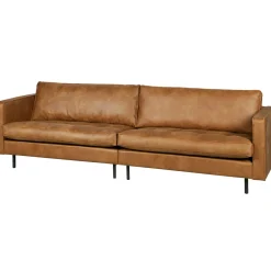 Outlet WOOOD Rodeo classic bank 3-zits ecoleer Cognac