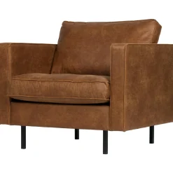 Discount WOOOD Rodeo classic fauteuil ecoleer Cognac
