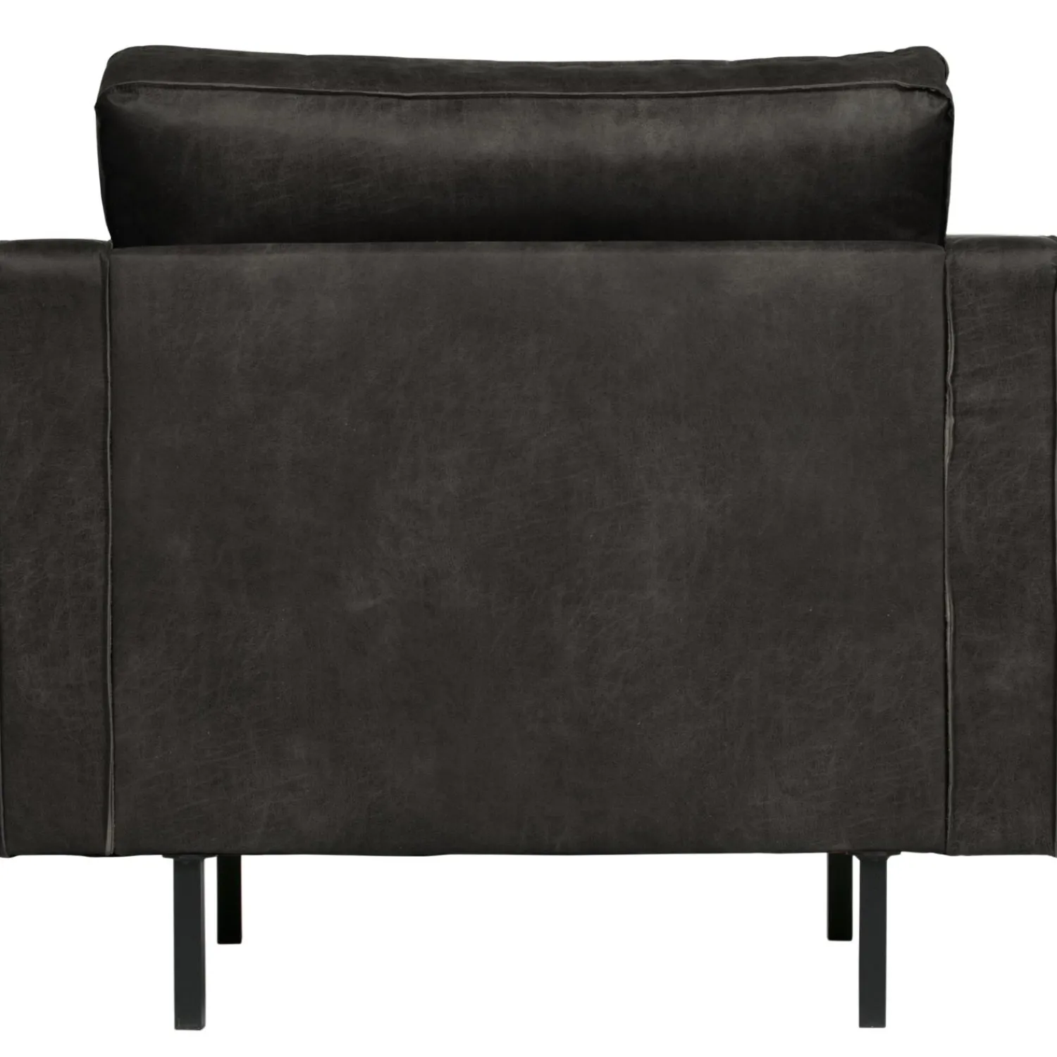 Online WOOOD Rodeo classic fauteuil ecoleer Zwart